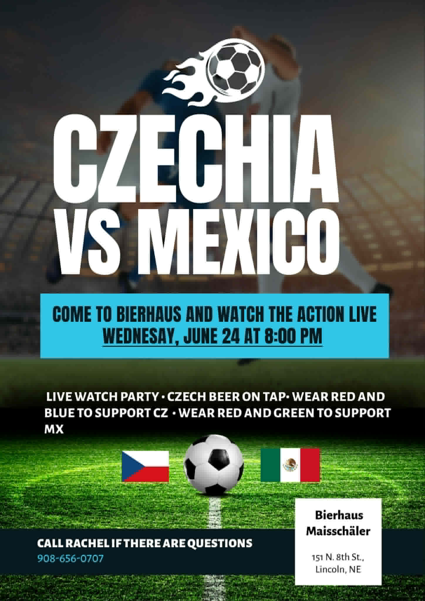 World Cup Watch Party at Bierhaus Maisschäler (Lincoln) flyer